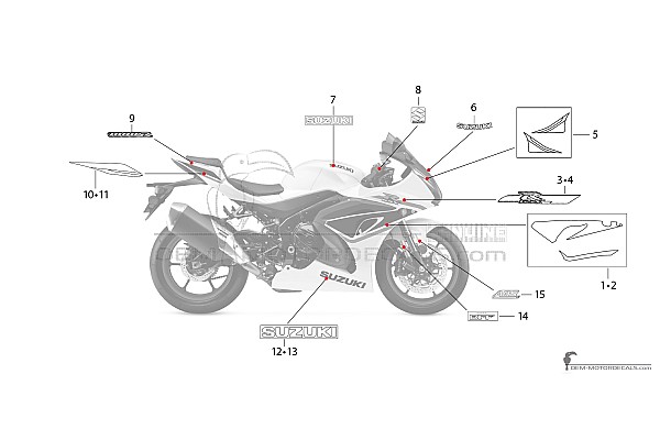 Suzuki GSXR1000R 2024 - Gris