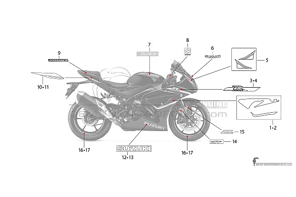 Suzuki GSXR1000R 2024 - Noir