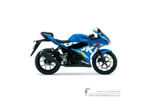 Adesivi per Suzuki GSXR125 2018 - Blu • Suzuki Adesivi OEM
