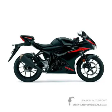 Suzuki GSXR125 2018 - Nero - Solid Black 50% Gloss