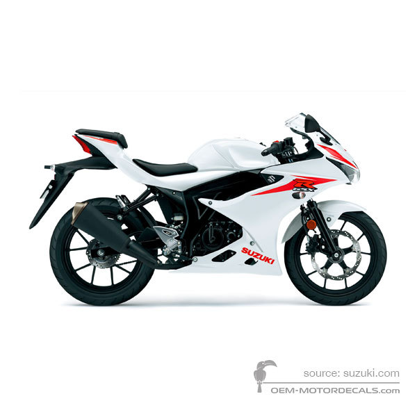 Decals for Suzuki GSXR125 2018 - White • Suzuki OEM Decals