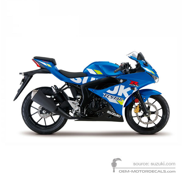 Stickers voor Suzuki GSXR125 2020 - Blauw • Suzuki OEM Stickers