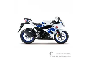 Decals for Suzuki GSXR125 2020 - White • Suzuki OEM Decals