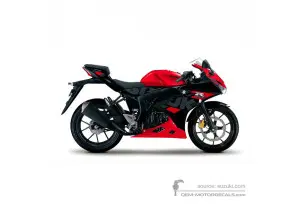 Adesivi per Suzuki GSXR125 2021 - Rosso • Suzuki Adesivi OEM