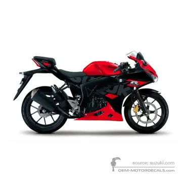 Suzuki GSXR125 2021 - Rosso - Stronger Red / Titan Black