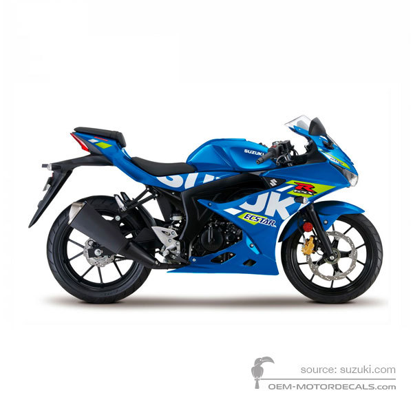 Adesivi per Suzuki GSXR125 2021 - Blu • Suzuki Adesivi OEM