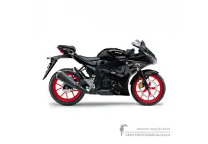 Decals for Suzuki GSXR125 2021 - Black • Suzuki OEM Decals