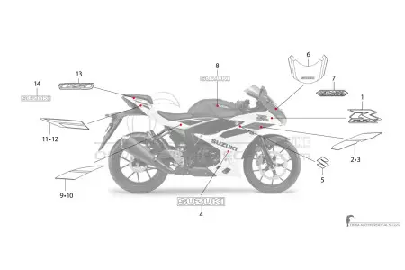 Suzuki GSXR125 2025 - Blu