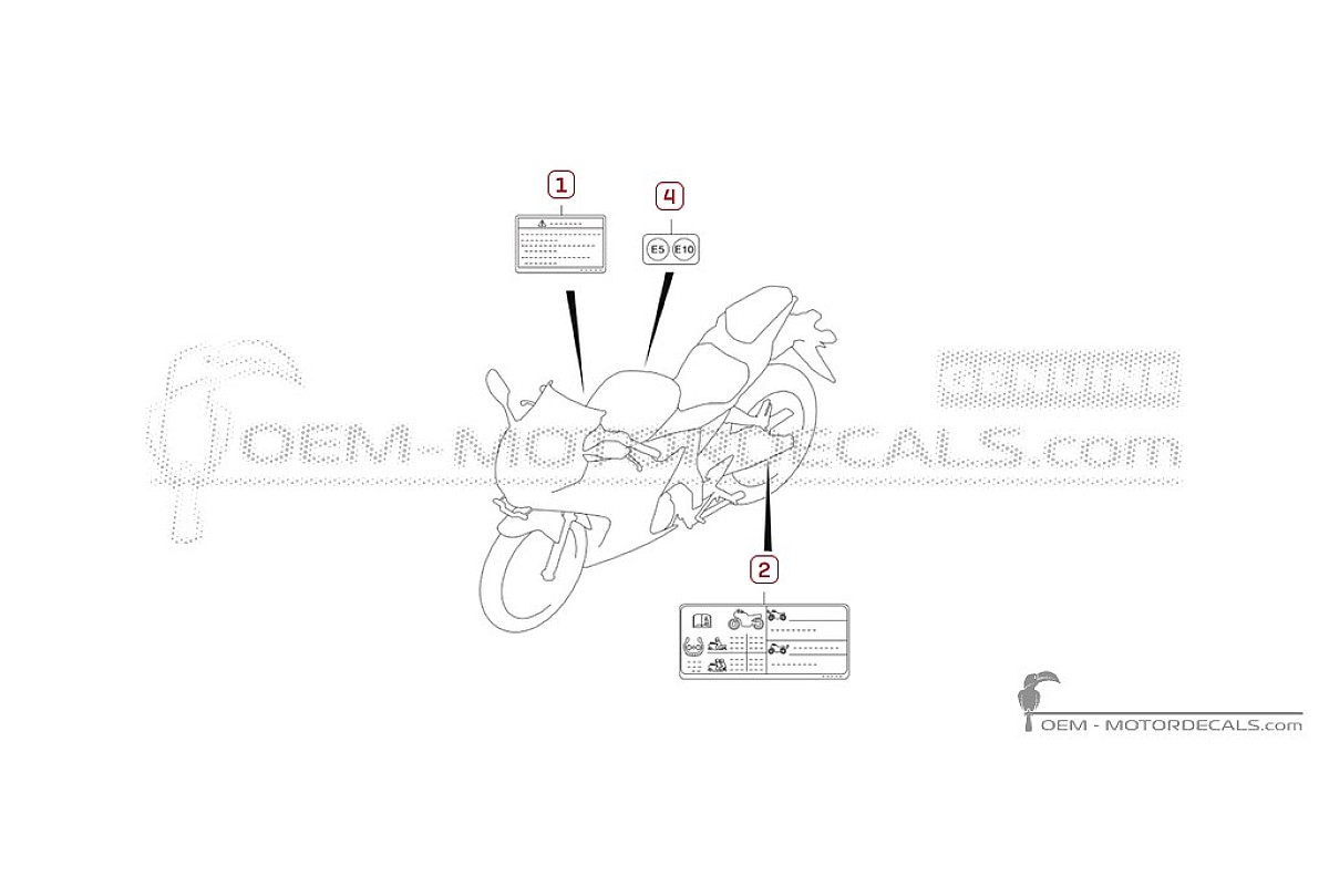 Naklejki ostrzegawcze dla GSXR125 2026 • Suzuki Naklejki OEM
