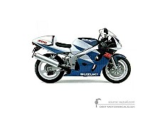 Pegatinas para Suzuki GSXR600 1997 - Azul Blanco • Suzuki Pegatinas OEM