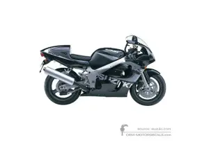 Pegatinas para Suzuki GSXR600 1999 - Negro • Suzuki Pegatinas OEM