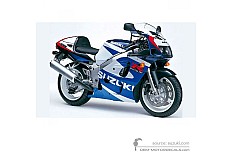 Pegatinas para Suzuki GSXR600 2000 - Azul Blanco • Suzuki Pegatinas OEM