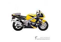 Pegatinas para Suzuki GSXR600 2000 - Negro Amarillo • Suzuki Pegatinas OEM