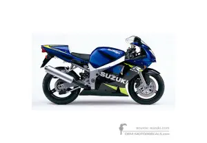 Adesivi per Suzuki GSXR600 2001 - Blu • Suzuki Adesivi OEM