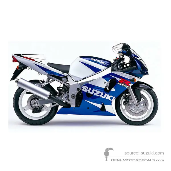 Suzuki GSXR600 2001 - Blu Bianco - Pearl Deep Blue / Pearl Still White