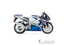 Aufkleber für Suzuki GSXR600 2002 - Blau Weiss • Suzuki OEM-Aufkleber