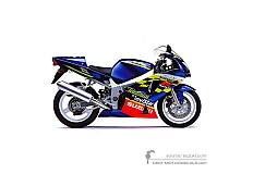 Adesivi per Suzuki GSXR600 2002 - Blu • Suzuki Adesivi OEM