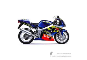 Adesivi per Suzuki GSXR600 2002 - Blu • Suzuki Adesivi OEM