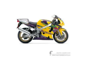 Adesivi per Suzuki GSXR600 2003 - Giallo • Suzuki Adesivi OEM