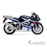 Suzuki GSXR600 2003 - Blauw Wit