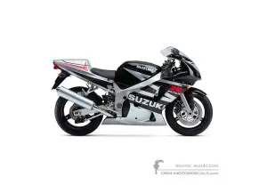 Pegatinas para Suzuki GSXR6000 2003 - Negro • Suzuki Pegatinas OEM