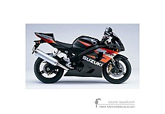 Adesivi per Suzuki GSXR600 2004 - Nero • Suzuki Adesivi OEM