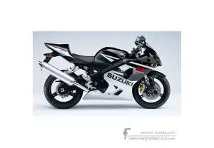 Adesivi per Suzuki GSXR600 2005 - Nero • Suzuki Adesivi OEM