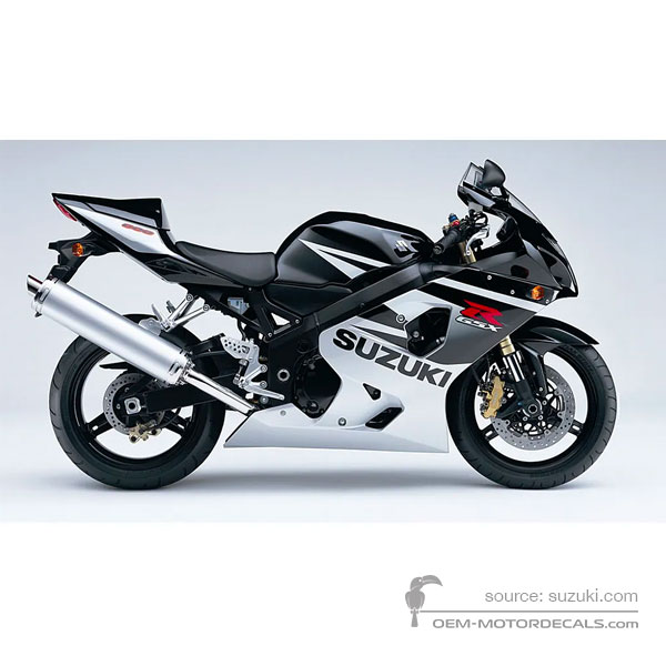 Pegatinas para Suzuki GSXR600 2005 - Negro • Suzuki Pegatinas OEM