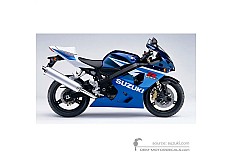 Adesivi per Suzuki GSXR600 2005 - Blu • Suzuki Adesivi OEM