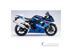 Adesivi per Suzuki GSXR600 2005 - Blu • Suzuki Adesivi OEM