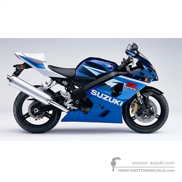 Aufkleber für Suzuki GSXR600 2005 - Blau • Suzuki OEM-Aufkleber