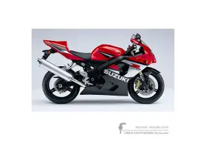 Decals for Suzuki GSXR600 2005 - Red • Suzuki OEM Decals