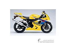 Naklejki do Suzuki GSXR600 2005 - Żółty • Suzuki Naklejki OEM