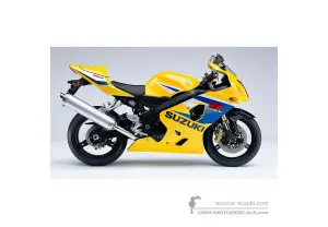Adesivi per Suzuki GSXR600 2005 - Giallo • Suzuki Adesivi OEM