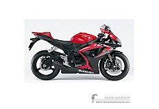 Aufkleber für Suzuki GSXR600 2006 - Rot • Suzuki OEM-Aufkleber