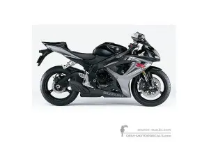 Decals for Suzuki GSXR600 2006 - Gray • Suzuki OEM Decals