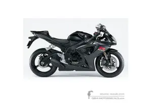 Decals for Suzuki GSXR600 2006 - Black • Suzuki OEM Decals