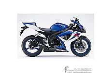 Autocollants pour Suzuki GSXR600 2006 - Bleu • Suzuki Autocollants OEM
