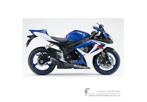 Decals for Suzuki GSXR600 2006 - Blue • Suzuki OEM Decals