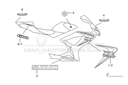 Suzuki GSXR600 2006 - Blu