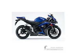 Adesivi per Suzuki GSXR600 2007 - Blu • Suzuki Adesivi OEM