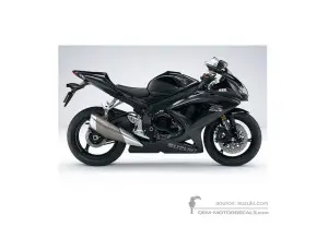Decals for Suzuki GSXR600 2008 - Black • Suzuki OEM Decals