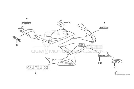 Suzuki GSXR600 2008 - Nero