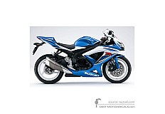Decals for Suzuki GSXR600 2009 - Blue/White • Suzuki OEM Decals