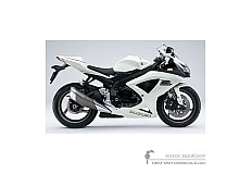 Aufkleber für Suzuki GSXR600 2009 - Weiss • Suzuki OEM-Aufkleber
