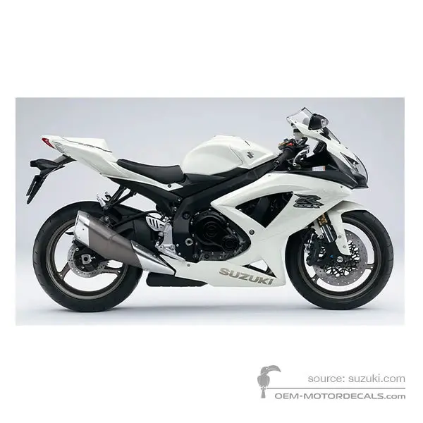 Suzuki GSXR600 2009 - Bianco - Pearl Mirage White