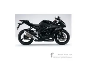 Decals for Suzuki GSXR600 2010 - Black • Suzuki OEM Decals