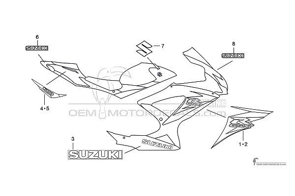 Suzuki GSXR600 2010 - Weiss
