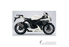 Stickers voor Suzuki GSXR600 2011 - Wit • Suzuki OEM Stickers