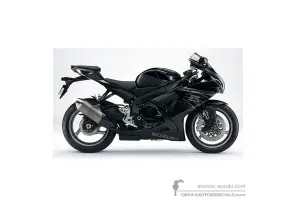 Adesivi per Suzuki GSXR600 2011 - Nero • Suzuki Adesivi OEM